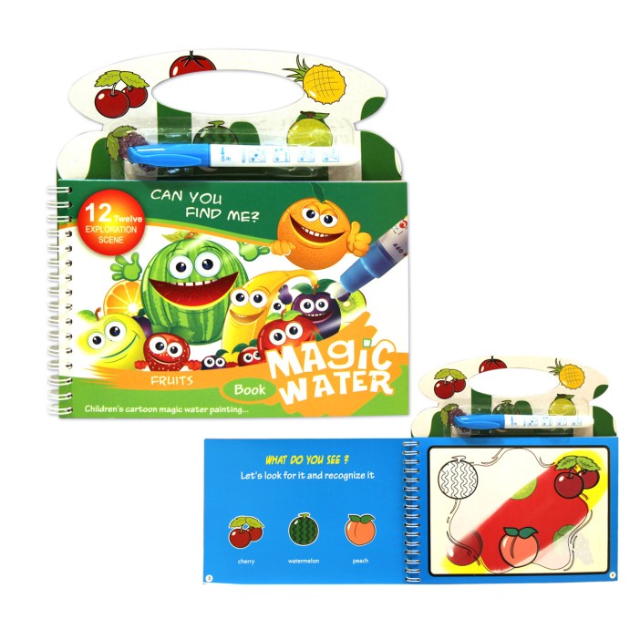 Водная раскраска с маркером &quot;Фрукты&quot; 