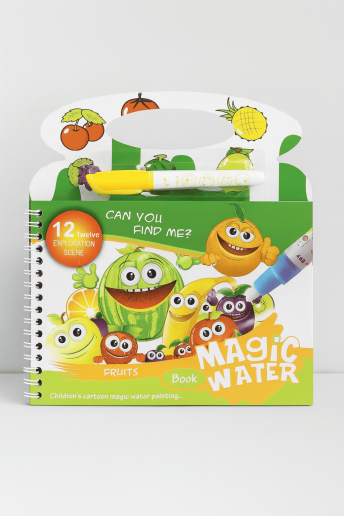 Водная раскраска с маркером "Фрукты"