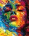 Картина по номерам 40*50 &quot;Красочный портрет&quot; (23 цвета) 