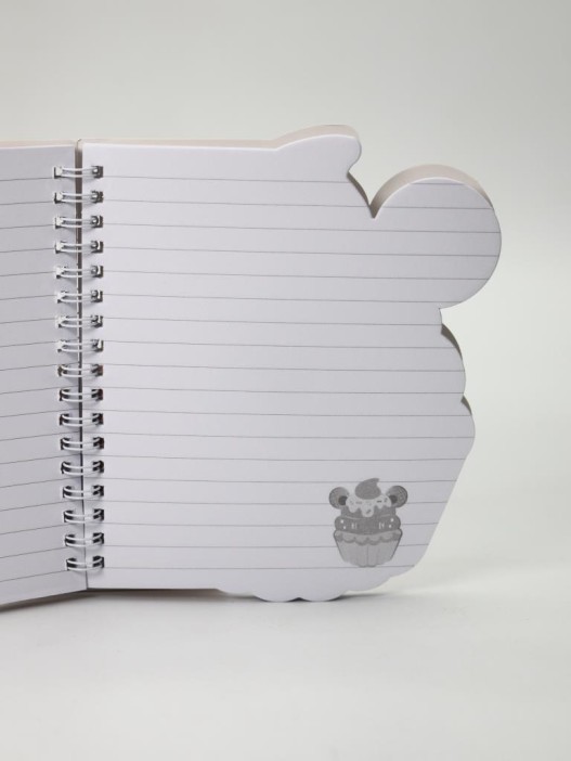 Блокнот на спирали (B6) &quot;Cute cupcake&quot;, red (13*18) 