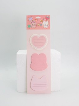 Блок для заметок "Cute Bunny&Kitty", 30 л. 10,5*35 см