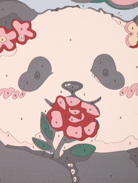 Картина по номерам на подрамнике Draw Me! «Panda in love», (20*20 см) 