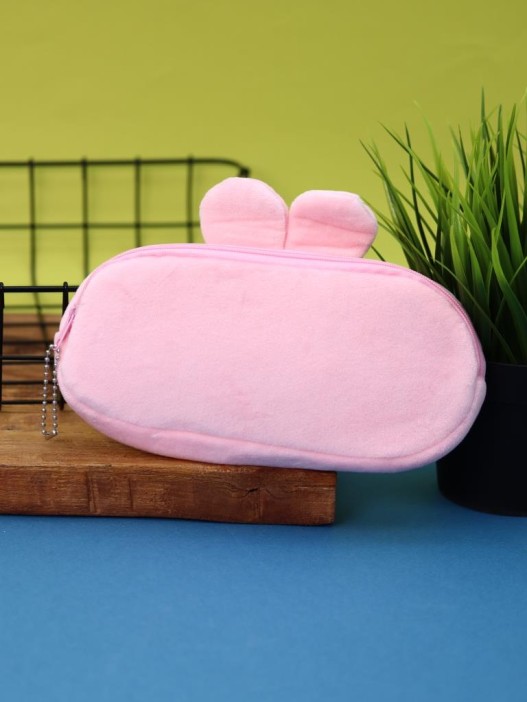 Пенал плюшевый &quot;Hare with strawberries&quot;, pink (20*10 см) 