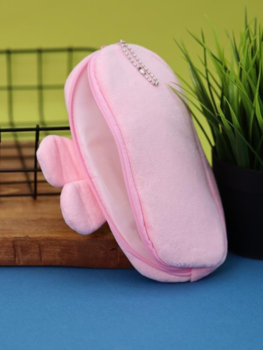 Пенал плюшевый &quot;Hare with strawberries&quot;, pink (20*10 см) 