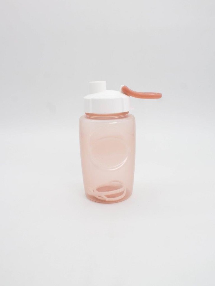 Бутылка "Fitness" с трубочкой, pink (350 ml)