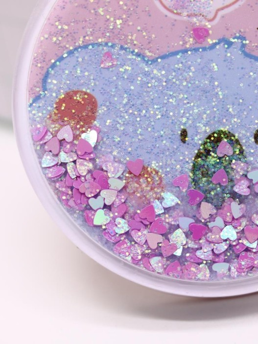 Зеркало шейкер раскладное &quot;Face Koala&quot;, розовое, 7*7 см 