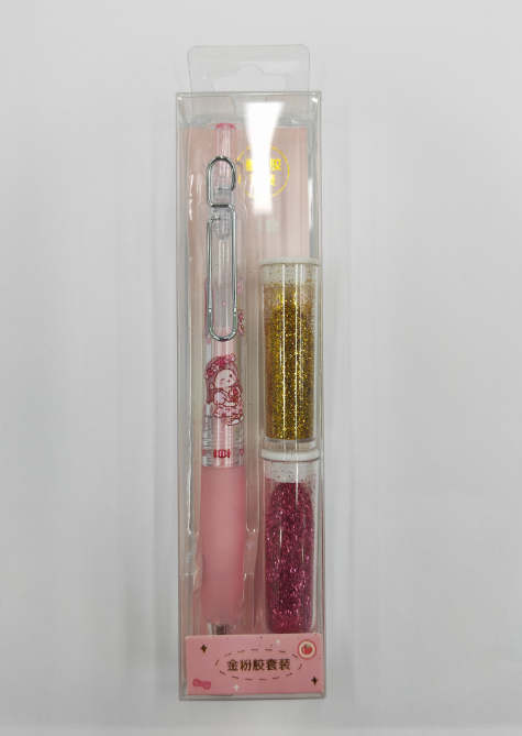 Клеевая ручка с блестками 2 цветов, &quot;Rose girl&quot; 