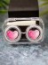 Контейнер для линз «Circle hearts», pink-white 