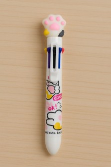 Разноцветная ручка 8 в 1 "The white paw",  white