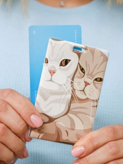 Держатель для карт "Прекрасная пара" (6,5 х 10,4 см)