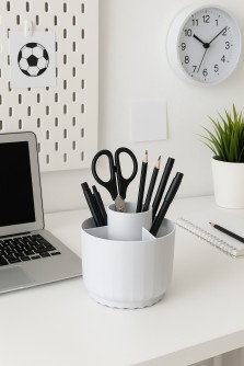 Органайзер для канцелярских принадлежностей "Round", blue + стикеры