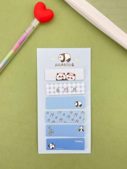 Стикеры "Panda life", blue