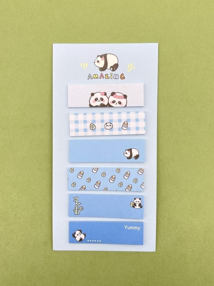Стикеры "Panda life", blue