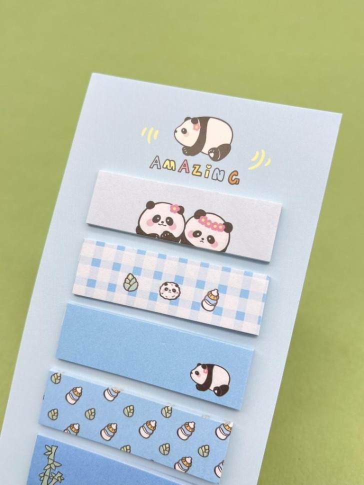 Стикеры "Panda life", blue