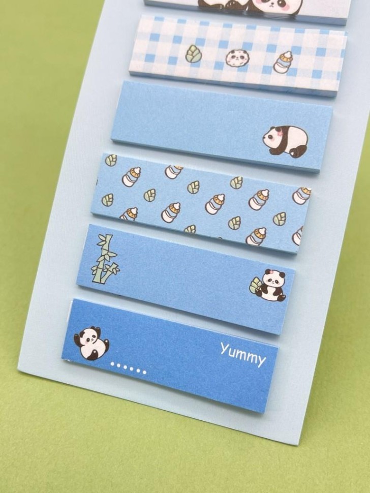 Стикеры "Panda life", blue