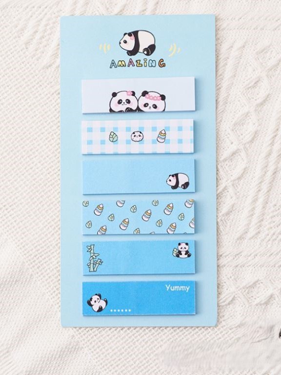 Стикеры "Panda life", blue