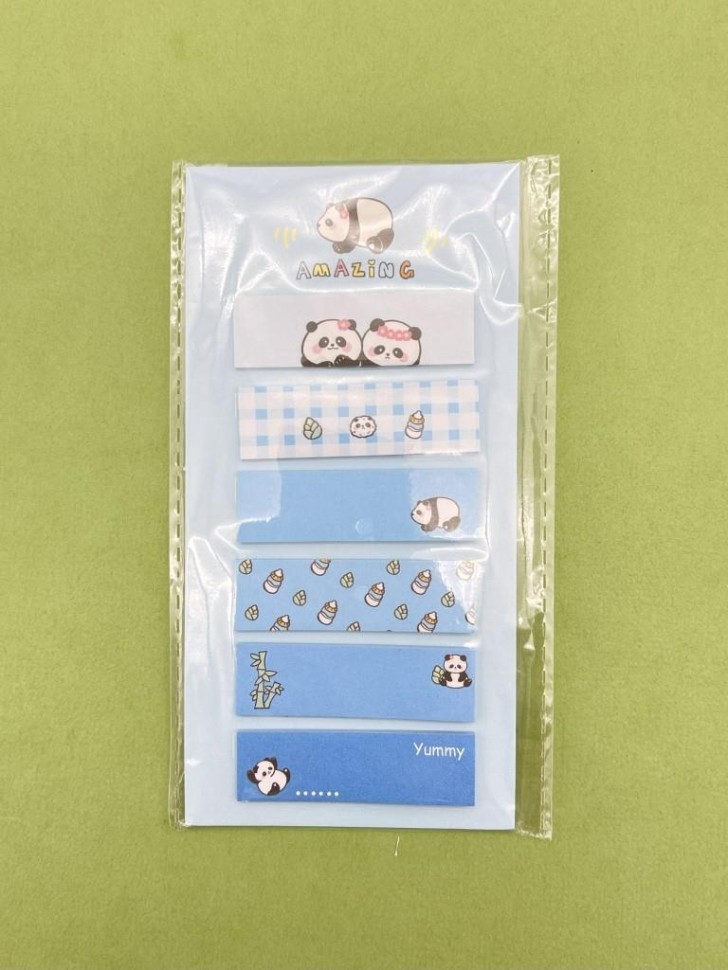 Стикеры "Panda life", blue