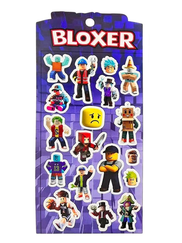 3D наклейки "Bloxer", микс (10*22см)