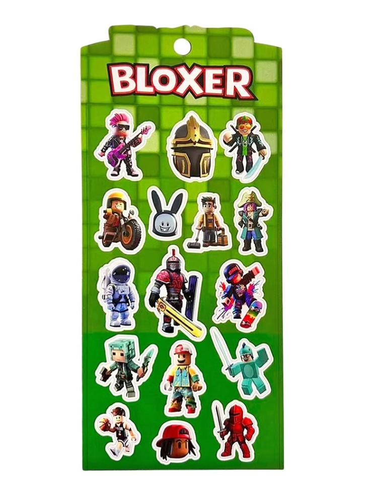 3D наклейки "Bloxer", микс (10*22см)