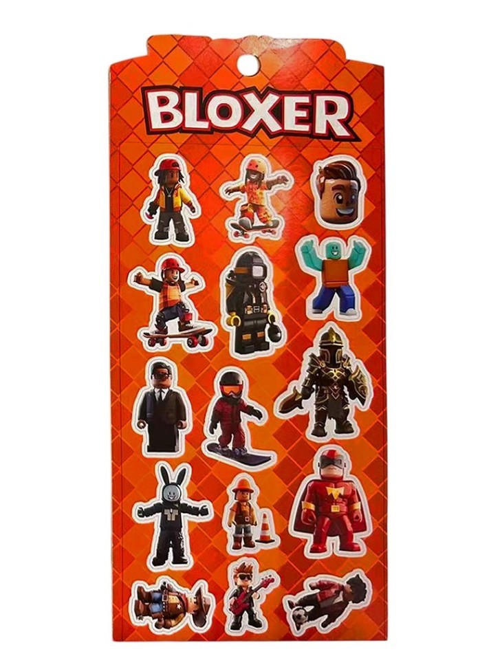 3D наклейки "Bloxer", микс (10*22см)