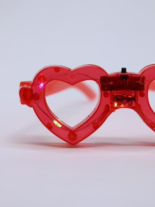 Праздничные электронные очки &quot;Heart shine&quot;, mix (14,3 см) 
