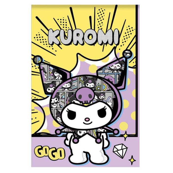 Блокнот А7 "Куроми-5", 65*98 мм, клетка, 40 л на скрепке, обложка 200 гр/м2 