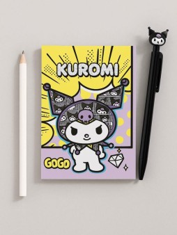 Блокнот А7 "Куроми-5", 65*98 мм, клетка, 40 л на скрепке, обложка 200 гр/м2