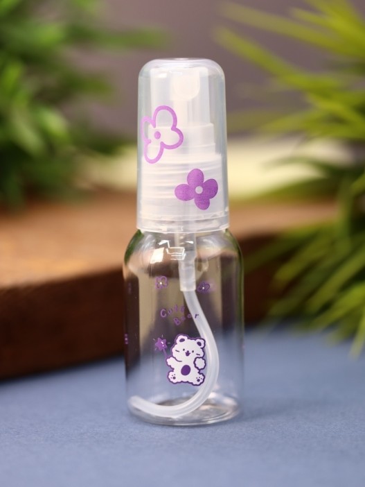 Дорожная бутылочка "Милый мишка", фиолетовая (25мл) 