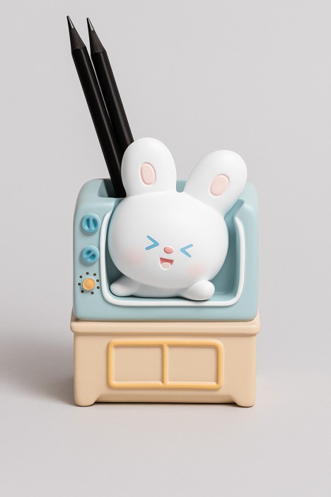 Подставка для канцелярских принадлежностей &quot;TV bunny&quot;, blue, 11 см 