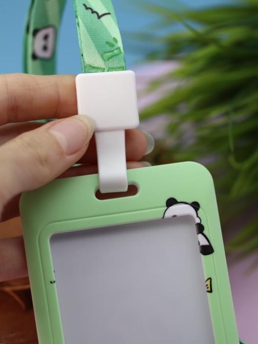 Футляр для карт на ленте &quot;Pandas and a bird&quot; 