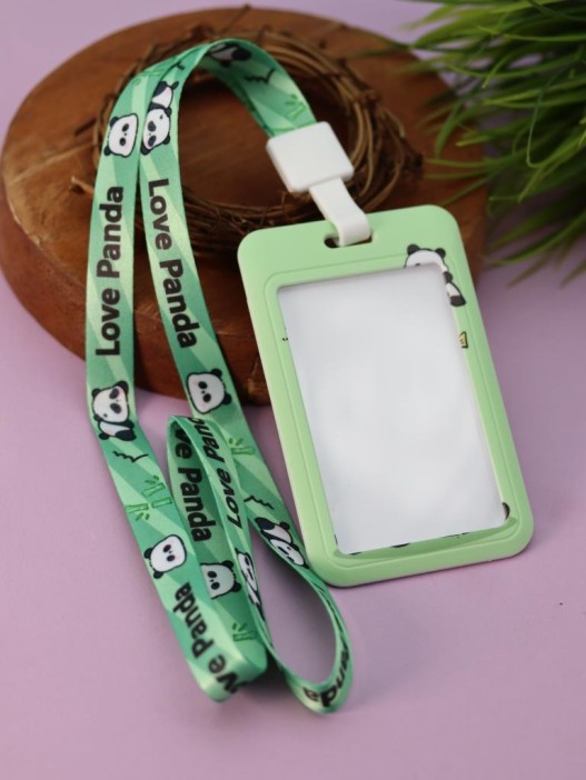 Футляр для карт на ленте &quot;Pandas and a bird&quot; 