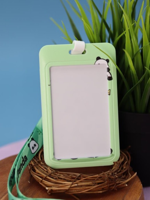 Футляр для карт на ленте &quot;Pandas and a bird&quot; 