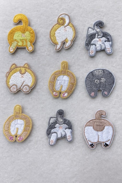 Набор термонашивок для одежды iLikeGift 5 шт. «Rear end», mix 