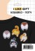 Набор термонашивок для одежды iLikeGift 5 шт. «Rear end», mix