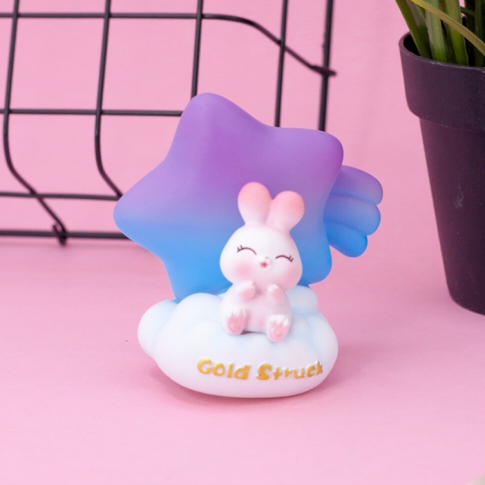 Ночник "Hare on the cloud", purple 