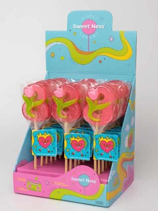 Карамель леденцовая изомальт &quot;Восьмерка&quot; ш/б 21шт х 15гр (малина), ср.г. до 01.01.26 