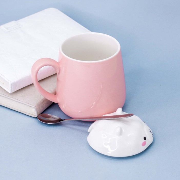 Кружка "Llama", pink (02) (400ml) 