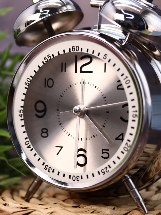 Часы-будильник "Wake up clock", grey (16,5х12,5 см) 