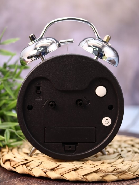 Часы-будильник "Wake up clock", grey (16,5х12,5 см) 