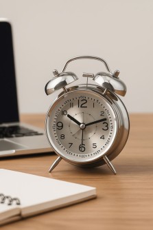 Часы-будильник "Wake up clock", grey