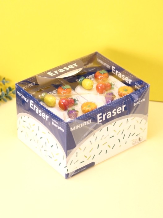 Ластики &quot;Vegetables&quot;, lemon, шоу-бокс 12 шт. 