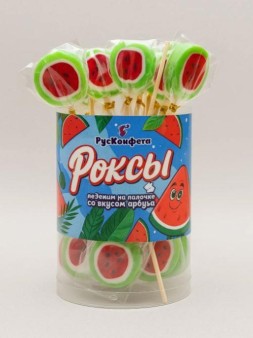 Леденцы "Роксы", арбуз (шоубокс - 35 шт.)