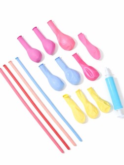 Набор воздушных шаров "Flower piglet", 15 шт + насос