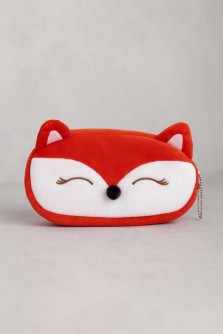 Пенал плюшевый "Fox", red (20*10 см)