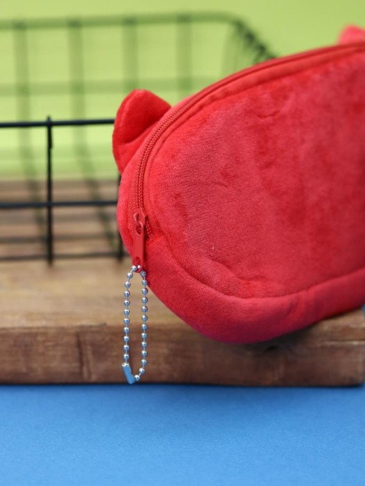 Пенал плюшевый &quot;Fox&quot;, red (20*10 см) 