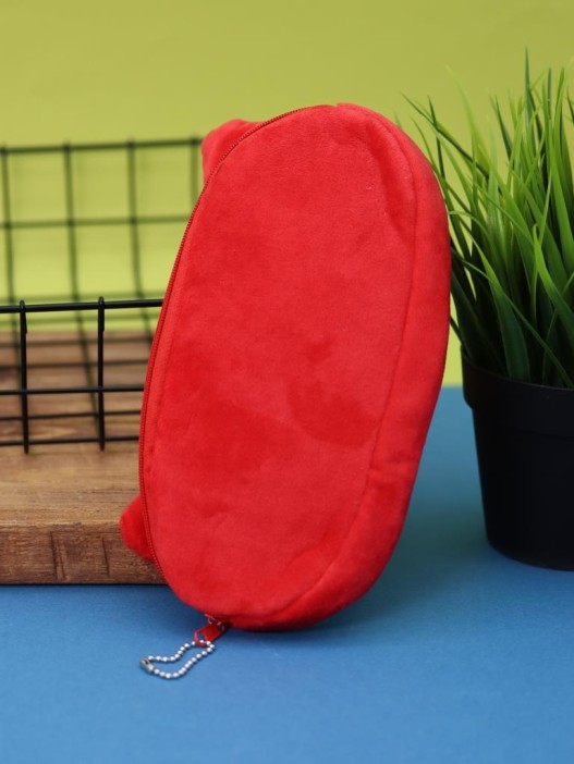 Пенал плюшевый &quot;Fox&quot;, red (20*10 см) 