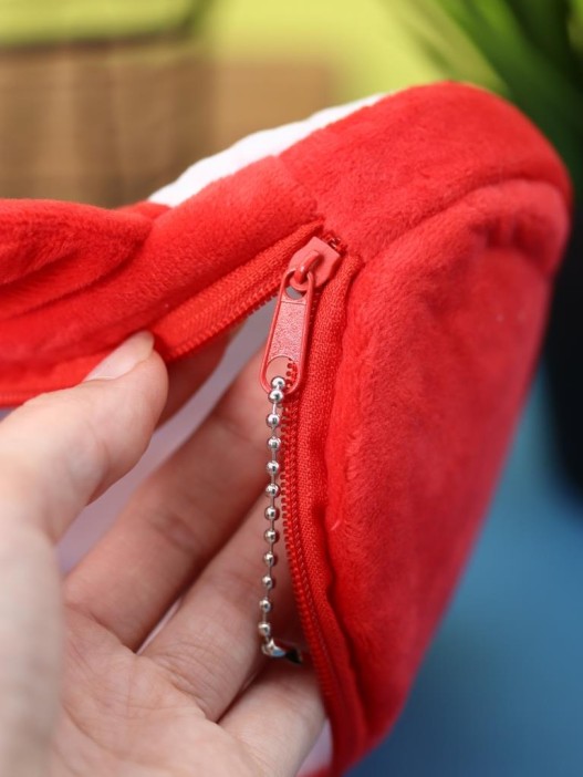 Пенал плюшевый &quot;Fox&quot;, red (20*10 см) 