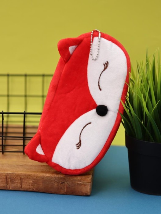 Пенал плюшевый &quot;Fox&quot;, red (20*10 см) 