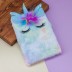 Блокнот плюшевый "Rainbow unicorn", blue