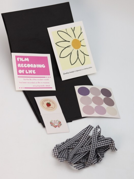 Упаковочный набор д/подарков (2 листа+лента+открытка+5 наклеек) &quot;Timeless touch&quot;, 50x70см 